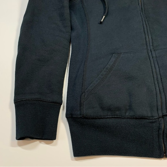 Small TNA Aritzia faux fur lined black hoodie - Picture 9 of 10